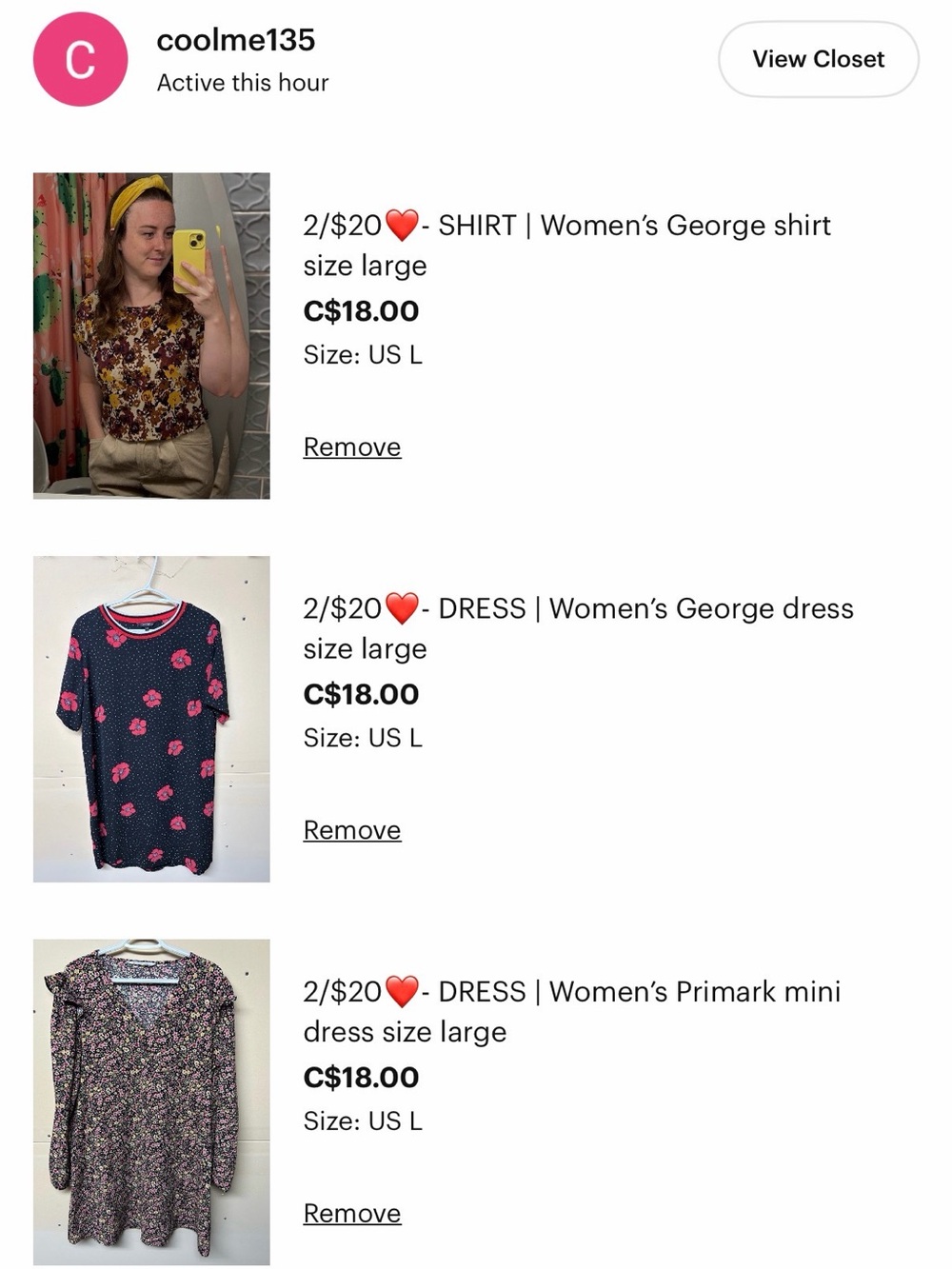 Cool Me Bundle of 6 items - closet clear out!